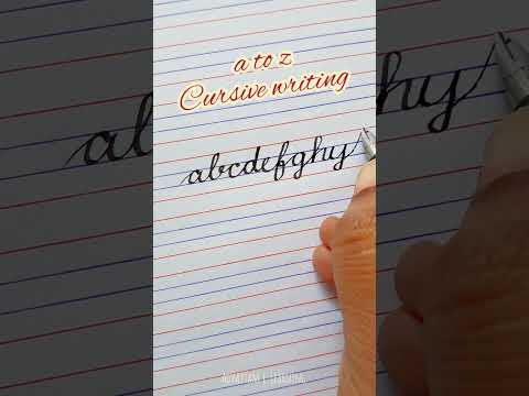 🥳 a to z writing  #cursivewriting #shorts #youtubeshorts  #shortsfeed #cursive  कर्सिव राइटिंग 