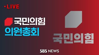 국민의힘 긴급 의원총회.."공수처, 불법적 체포영장 집행..민주당 하청기관으로 전락" / SBS