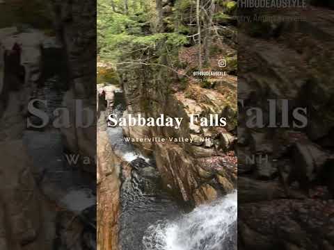 📍 Sabbaday Falls - Waterville Valley, NH #waterfall #travel #travelvlog #newhampshire #traveling