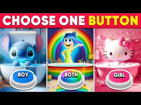 Choose One Button BOY or GIRL or BOTH Edition 💙🎀🌈 Daily Quiz