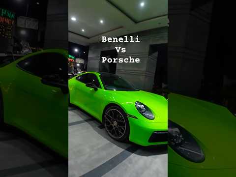 When supercar meets superbike 🔥 Benelli vs Porsche 911 GT