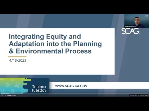 Toolbox Tuesday: Integrating Equity and Adaptation into the Planning & Environmental Process