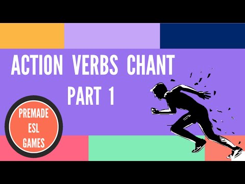 33 English Action Verbs Classroom Chant - Part 1 | ESL Elementary Level (Updated 2022)