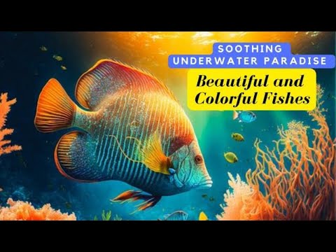 Soothing Underwater Paradise: Beautiful and Colorful Fishes for Relaxation and Stress Relief