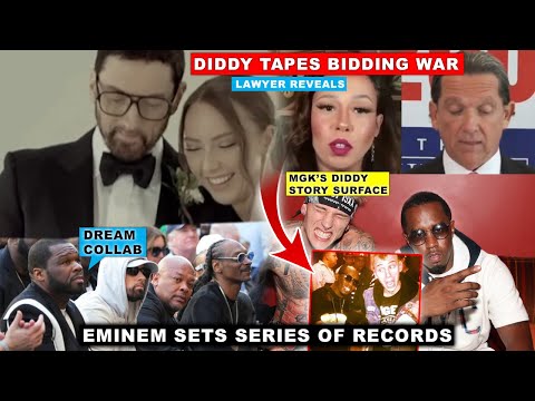 MGK Diddy Story Surface, Bidding War For Diddy TAPES, Eminem Set Series of Records, Banks SLAM Diddy