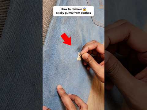 How To Remove Chewing Gums From Clothes 😱 ✅️ #hacks #fashionhacks #chewinggum #howto #shortsvideo