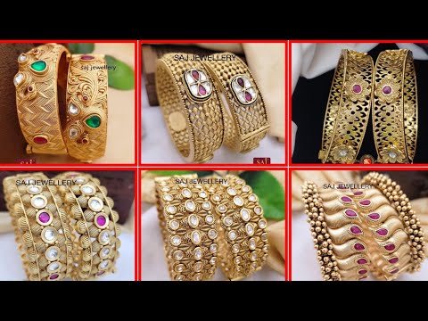 ,,,South Indian Bridal Gold Bangle Sets Designs Gold Bangle Sets for Wedding(2024)*",,