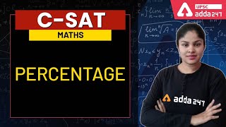 UPSC CSE 2021 | Percentage | CSAT Maths For UPSC