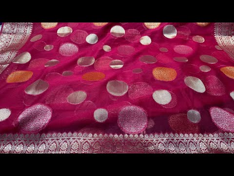 Banarsi semi georgette Saree / special collections | Kora organza | tissue silk l katan silk sarees