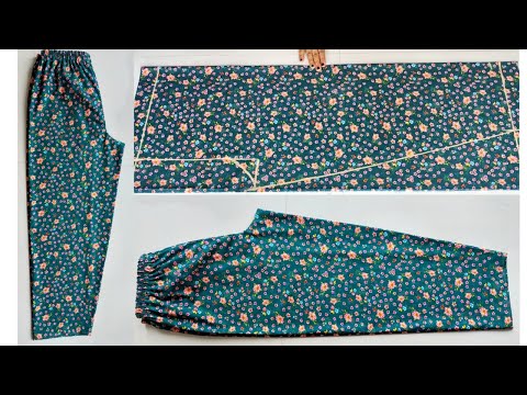 Comfortable Pant Cutting and stitching | Very Easy Pant trouser cutting and stitching