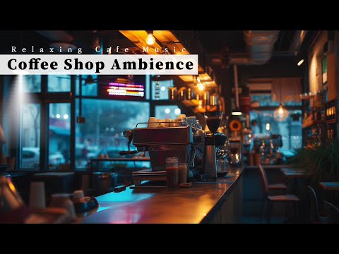 Coffee Shop Ambience. Relaxing Background Music for Stress Relief, Study and Work.