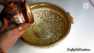 Urli Decoration Ideas At Home|Urli Flower Decoration Ideas|Brass Urli Decoration|Urli Bowl