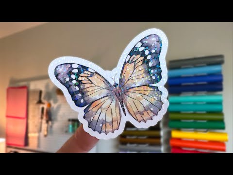 How To Make Holographic Print Then Cut Stickers