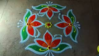 Simple padi kolam design5*1 maasi madham special rangolikolam easy pandaga muggulu kanish creatives