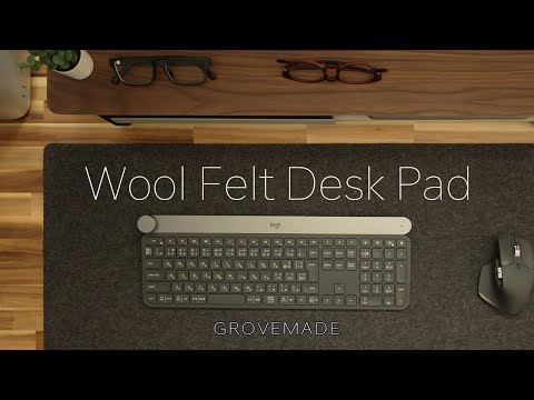 [デスクツアー]グローブメイドのデスクパッドを3分で紹介 / GROVEMADE Wool Felt Desk Pad