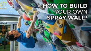 Adam Ondra Setting up Spray Wall with Euroholds