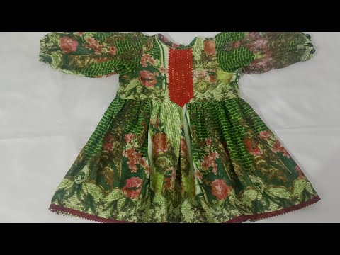 how to stitch baby frock design cutting and stitching // 2 to 3 years old baby girl