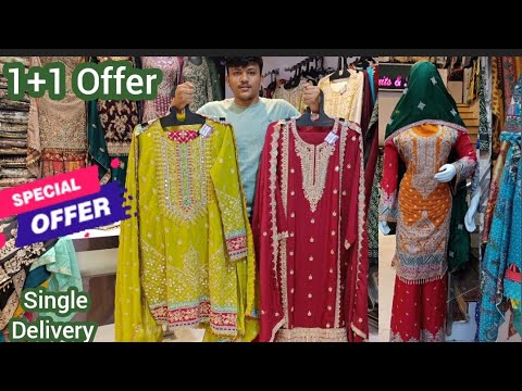 1+1 Offer Readymade Daily wear, Fancy Partywear Suits Dress Material @hyderabadshopping