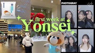 first week of study abroad in seoul, korea @ yonsei uni - orientation, club fair, & shopping