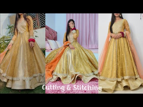 Eid especial✨viral dress cutting & stitching/front open/Party wear dress designs #new #viral #dress