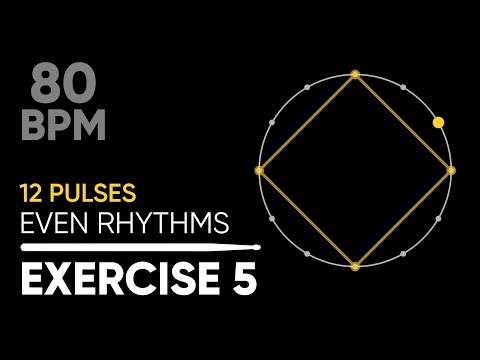 Coordination for drummers • Triplets Exercise 5 • 80 BPM