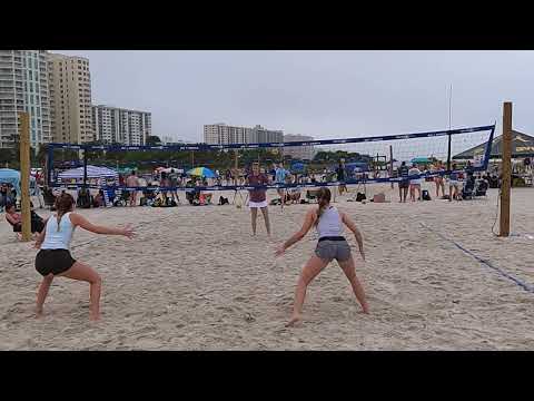 AVP Juniors 2022 East Coast Champs - 18U - Day 2 Pool - Genest/Schrock vs Mozeleski/Sprecher - Set 1