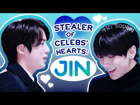 jin stealing celebrities' hearts!