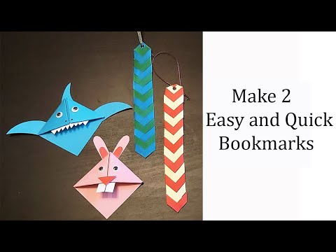 Make 2 Easy Bookmark ll Rabbit and Chevron Bookmark ll Easy Paper Bookmark ll Easy and simple