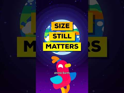 Let’s Shrink Earth to Half Its Size #kurzgesagt #shorts