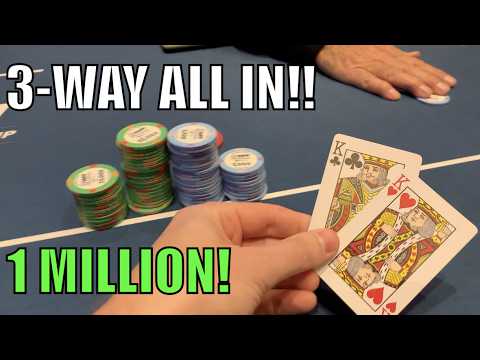 We've Got KINGS! One Million+ Three-Way ALL IN!! Day 3 Of WPT World Championship! Vlog Ep 292