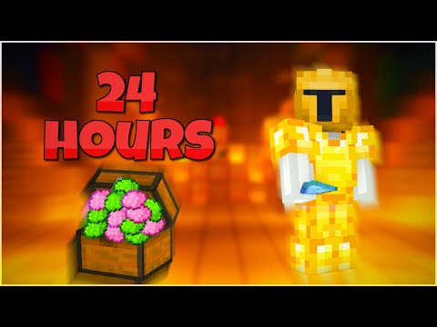 I Powder Mined 24 HOURS in Hypixel Skyblock