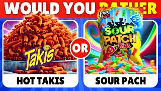 Would You Rather...? Spicy VS Sour JUNK FOOD Edition 🌶️🍋