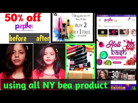 Purplle holi haul ,ny bea one brand make up 2020@পার্পেল হল্ রিভিউ||   #purpllehaul#Fashion&BEAUTY||