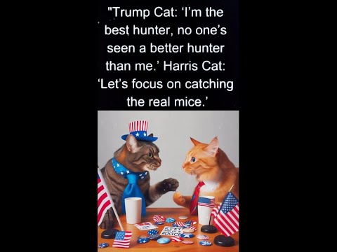 Trump Cat vs. Kamala Cat: Who’s the Real Alpha? #CatDebate #MeowElection2024 @Sukoto140