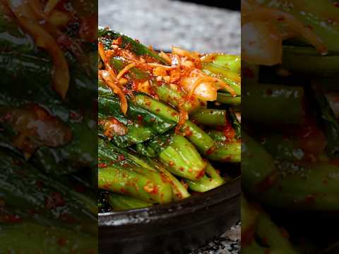 Mustard greens kimchi! #koreancooking #food #koreancuisine #cooking