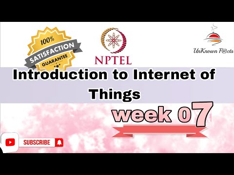 IOT INTRODUCTION TO INTERNET OF THINGS WEEK 7 ASSIGNMENT ANSWERS NPTEL 2024 #nptel #nptelanswer