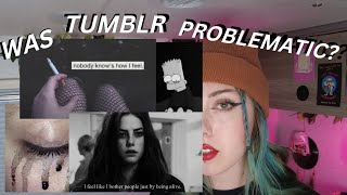 how the "sad aesthetic" contributed to destructive behavior on tumblr