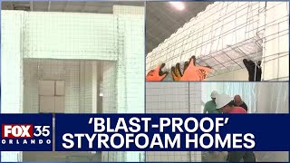 New Styrofoam home construction in  Florida can withstand Category 5 hurricanes