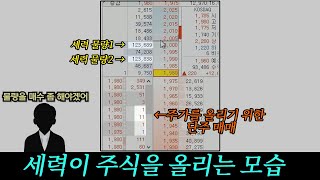 세력의 움직임을 확인하는 호가창 분석법 , 모르면 손해봅니다