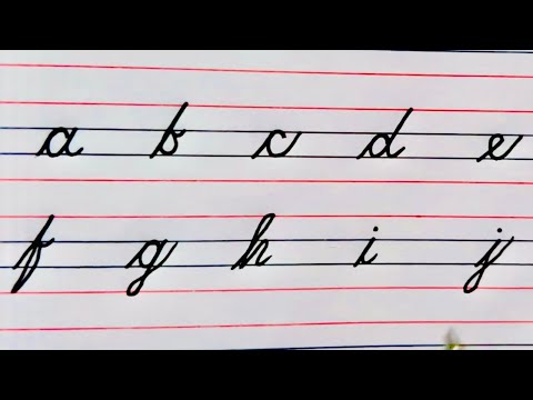 Cursive writing a to z| English cursive writing | English small letter writing |