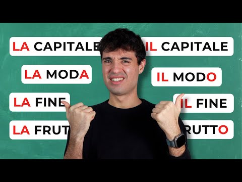 STOP confusing these Italian words (masculine vs feminine)