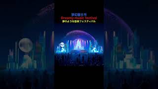 AIが描く夢のような音楽フェスティバル　AI's dreamy music festival   #shorts #ai #happy