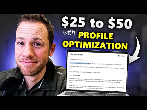 Social Media Manager - $25 to $50/Hour (If He Optimizes His Upwork Profile Like This...)