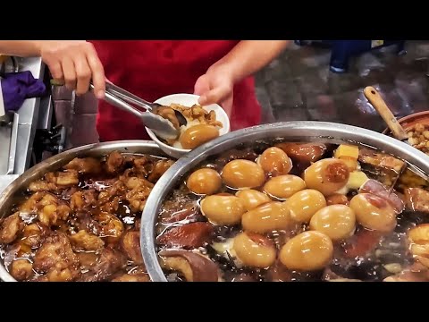 Amazing Pork Feet！ Taiwan 4 popular Pork Hock/Pork Feet/Braised Pork Rice Production