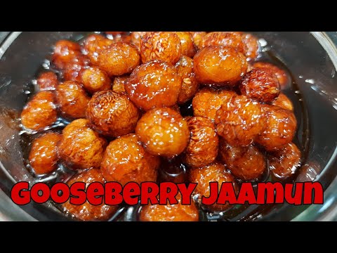 gooseberry jaamun | ఉసిరికాయ గులాబ్ జామ్ #usirikayagulabjamun #gooseberry @piubella8824