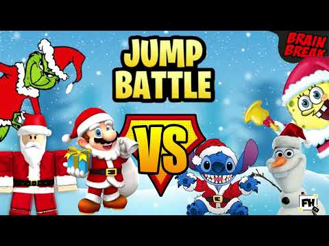 Ultimate Santa Jump Battle | Kids Christmas Brain Break | GoNoodle Inspired