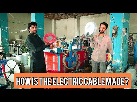 Electric cable production in Afghanistan 4K resolution