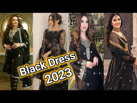 Black dress design ideas for eid | girls dresses 2023 | trendy fashion | GR Fashion