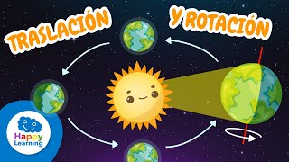 LA TIERRA Y SUS MOVIMIENTOS | ROTACIÓN Y TRASLACIÓN | Happy Learning 🌏 🔁🌍