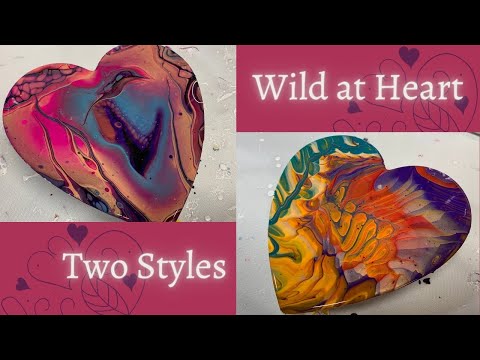 #179 Wild at Heart Flip Cup & Straight Pour | Acrylic Pour Painting | Abstract | Fluid Painting